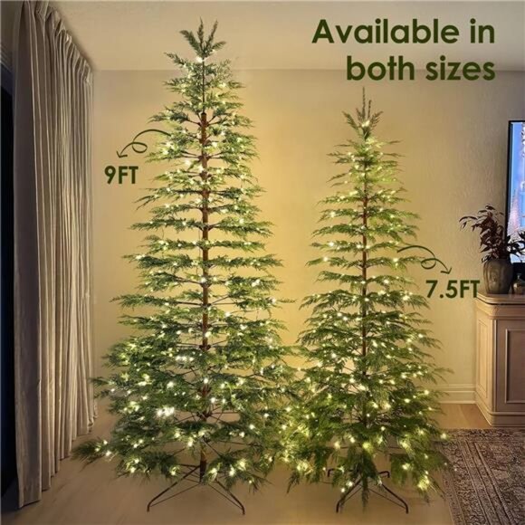 Christmas Decorations - 7.5 Ft Pre-Lit Twinkle Christmas Cypress Tree - - Picture 5 of 7
